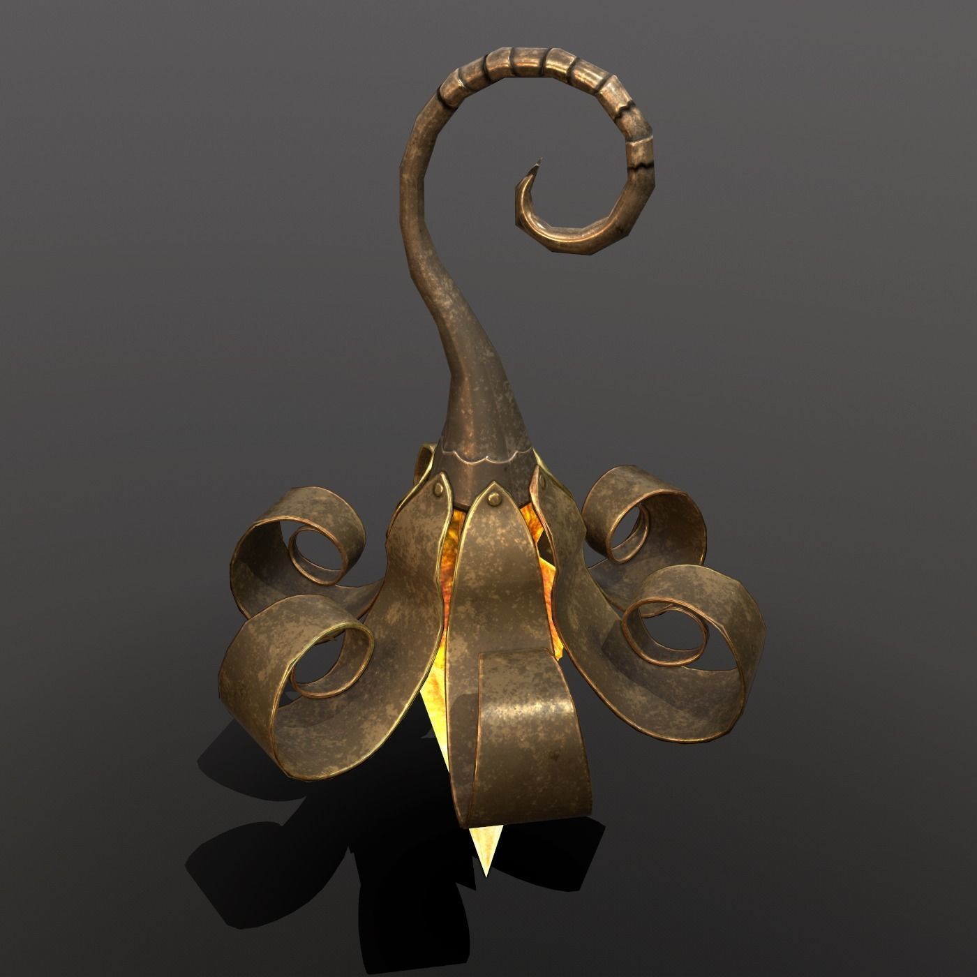 hanging lamp Free low-poly 3D model_3