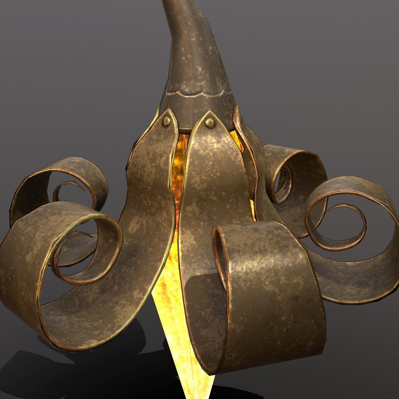 hanging lamp Free low-poly 3D model_8