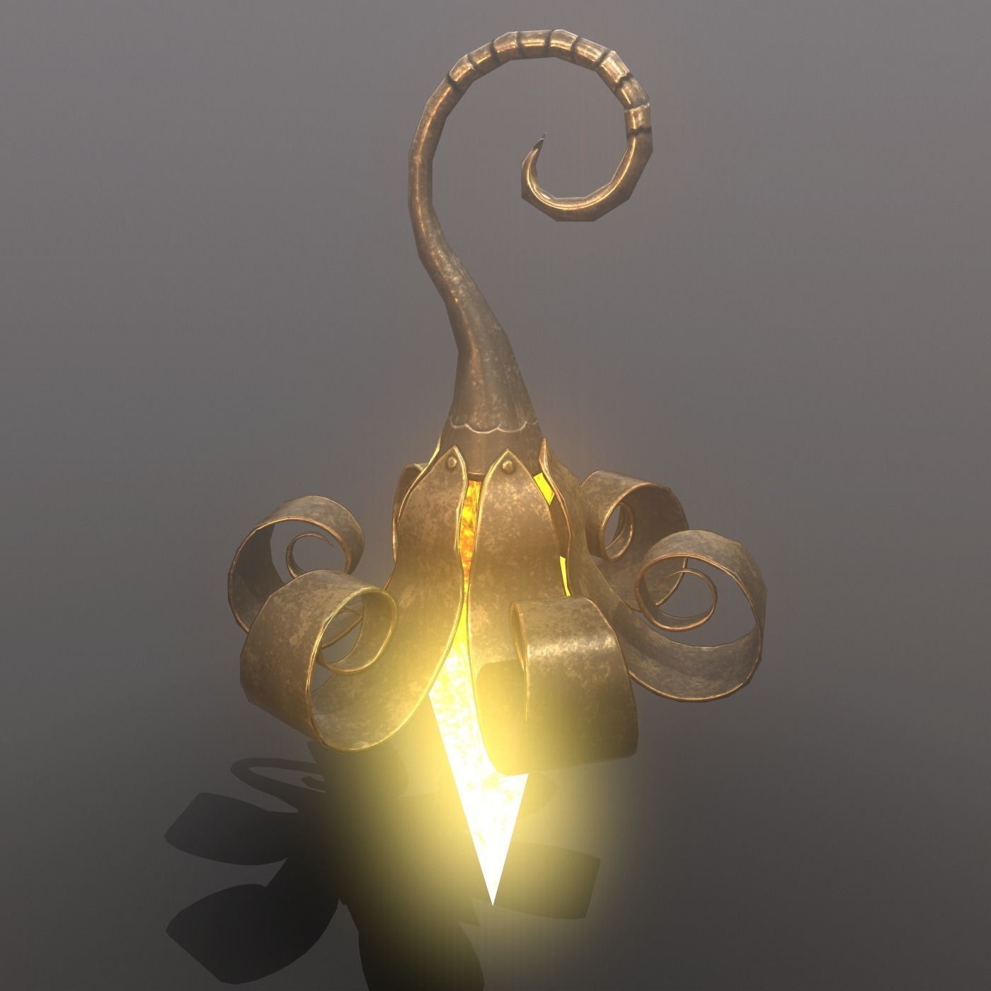 hanging lamp Free low-poly 3D model_4