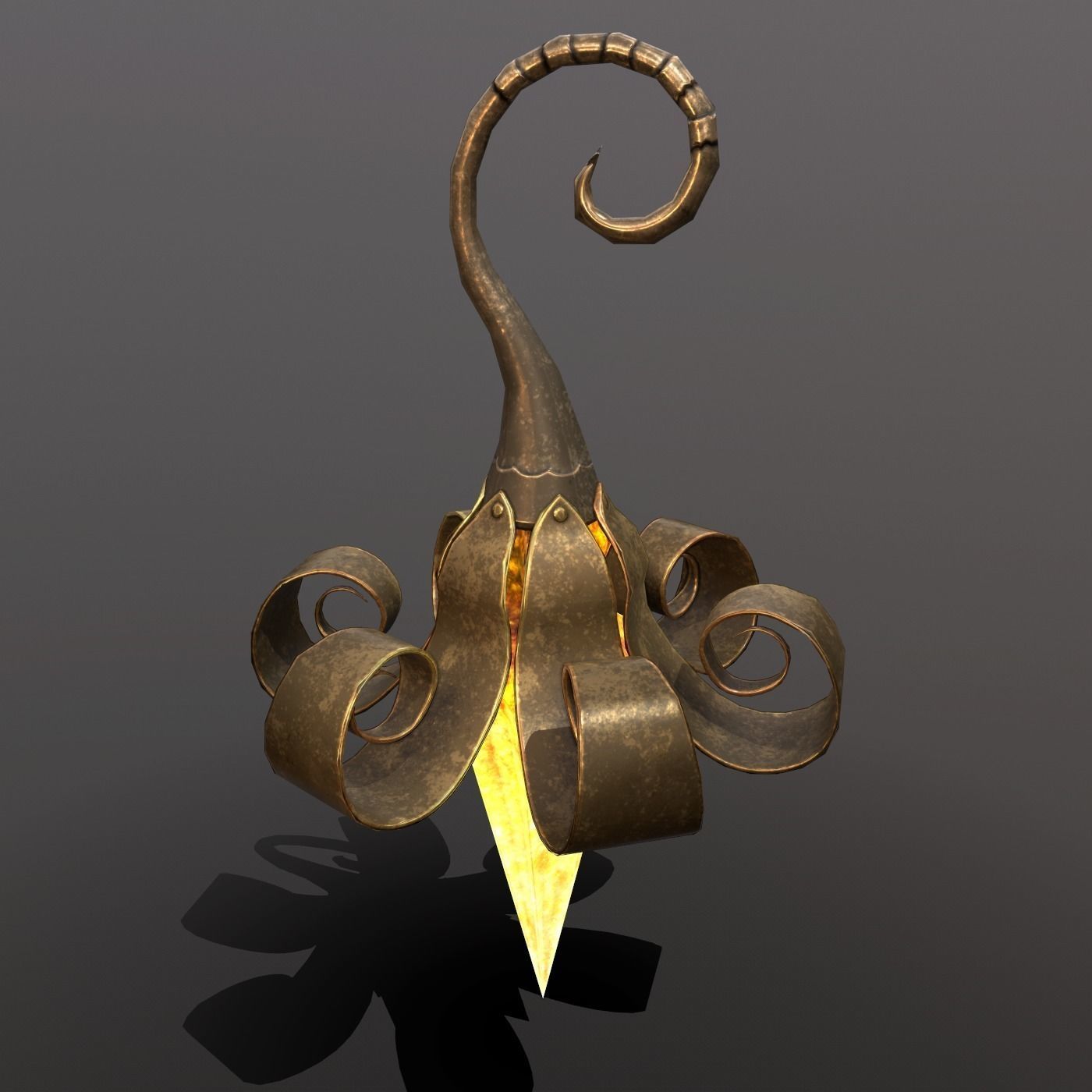 hanging lamp Free low-poly 3D model_5