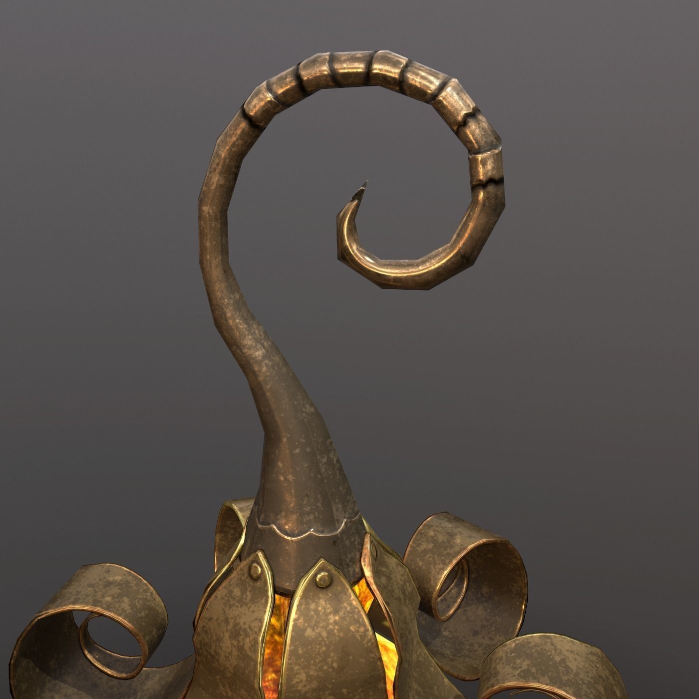 hanging lamp Free low-poly 3D model_7