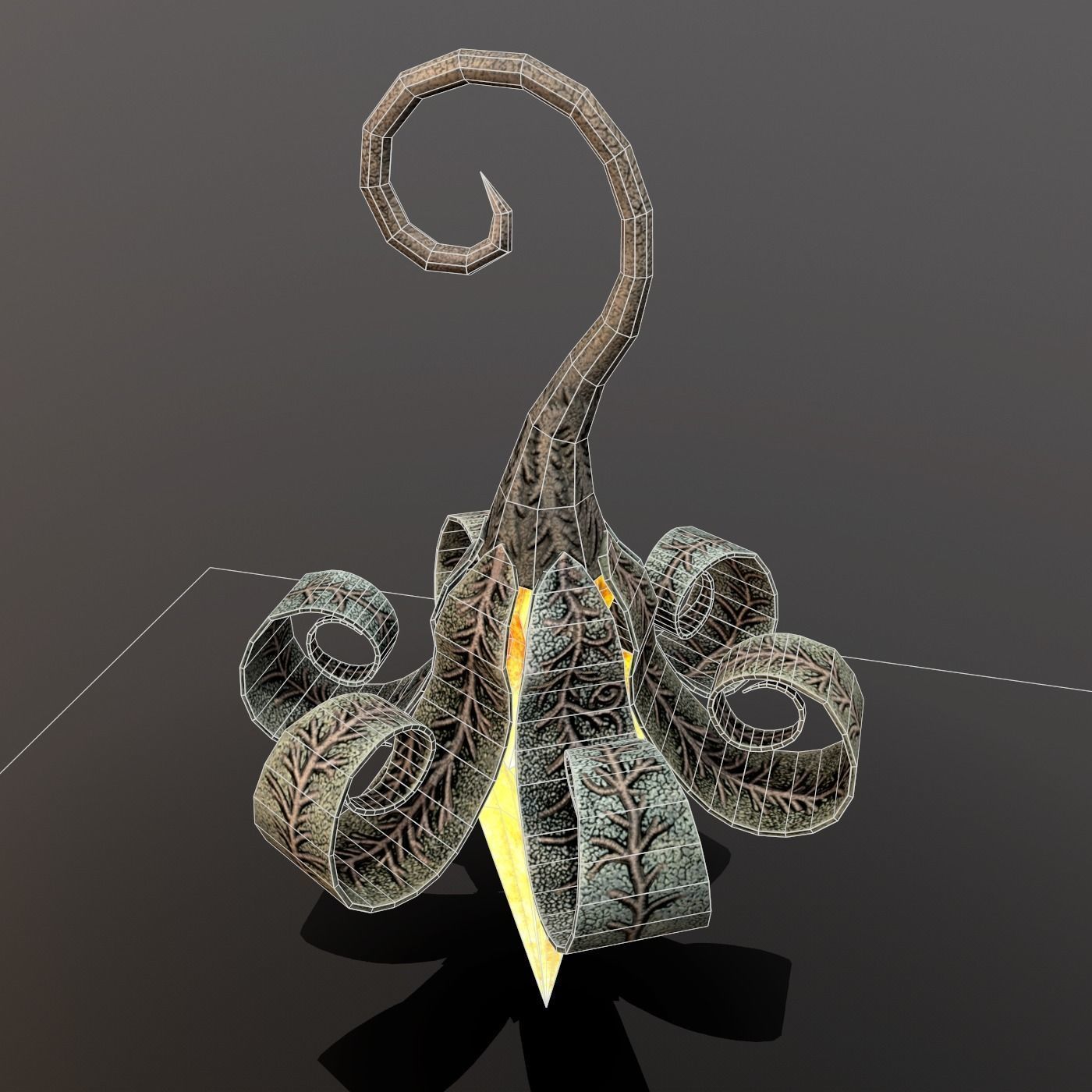 hanging lamp Free low-poly 3D model_12