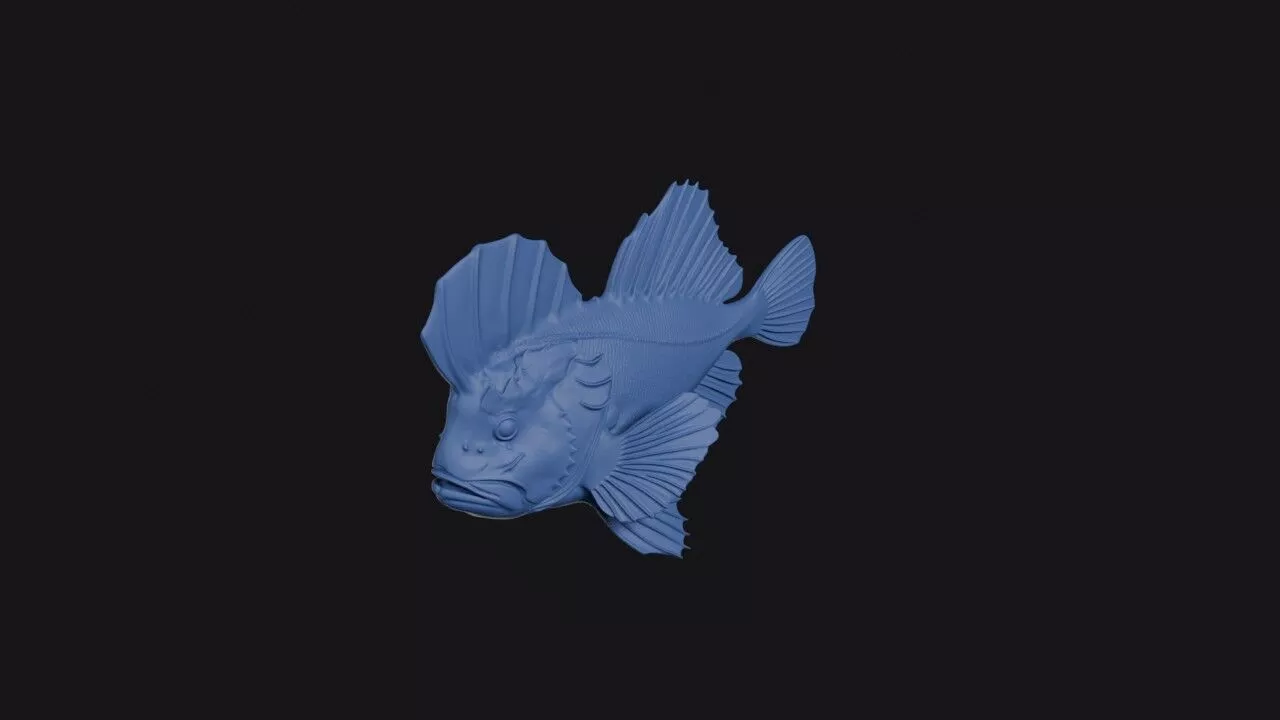 Red Velvetfish 3D print model