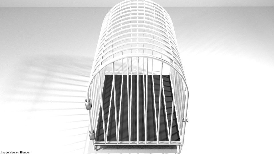 Pet Cage - Type 6 3D model_1