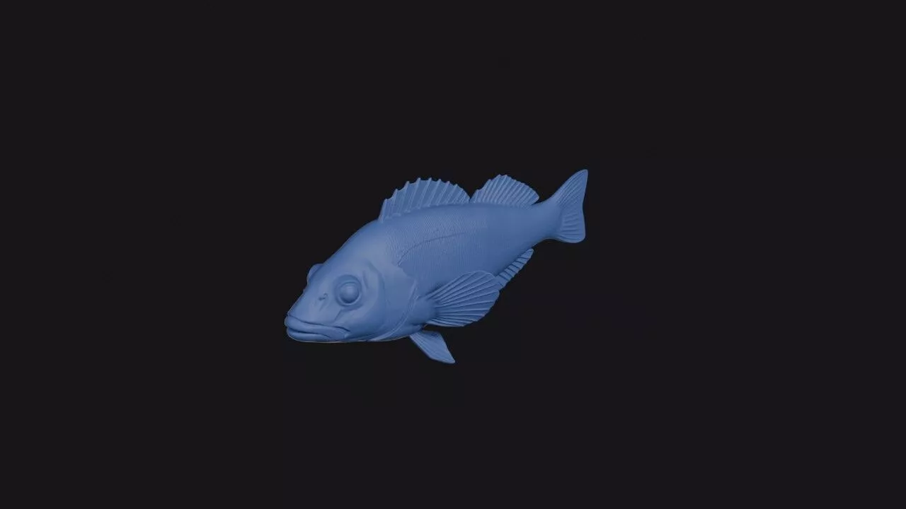 Painted Greenling 3D print model