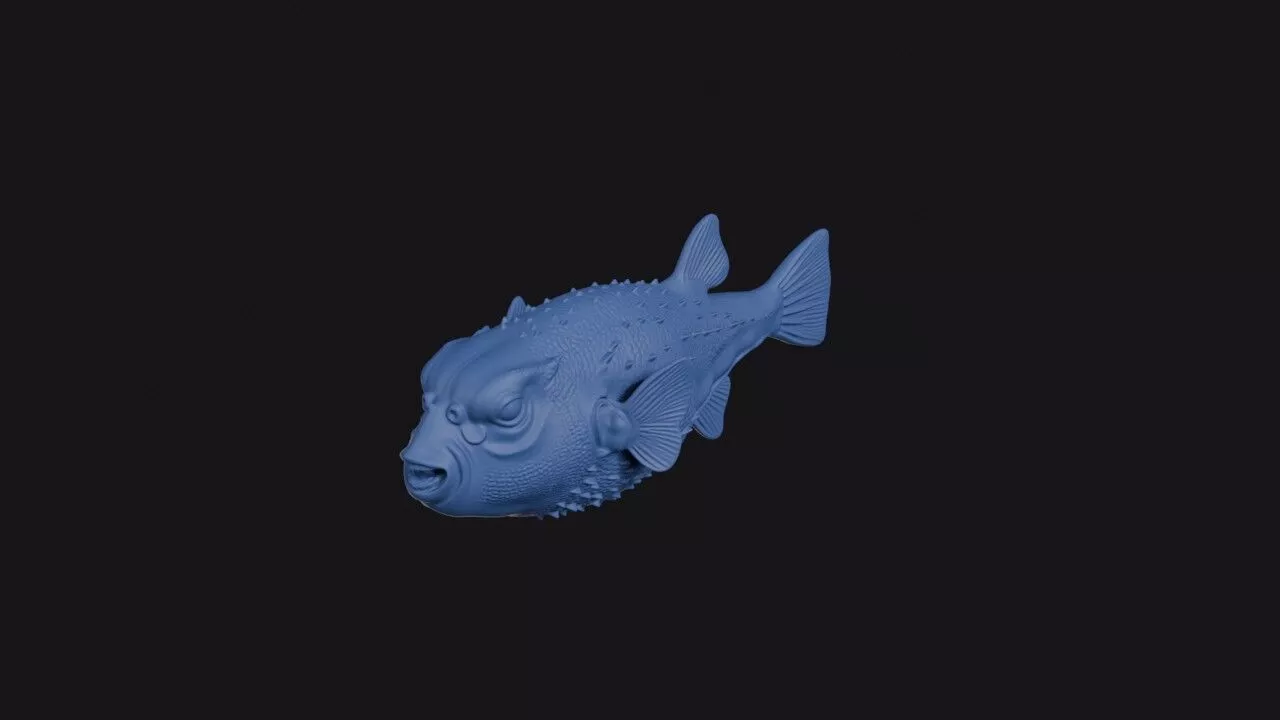 Oceanic Puffer 3D print model