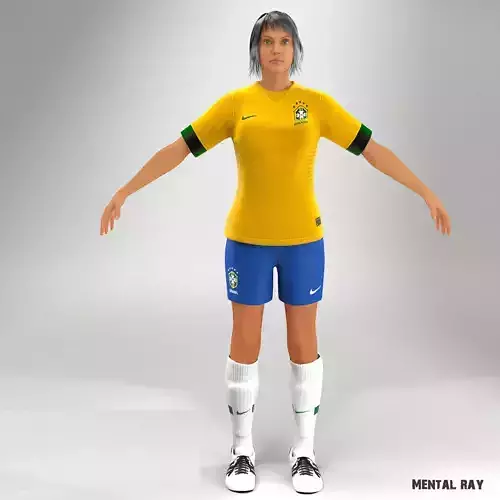 Soccer Lady V2 Lite Rigged
