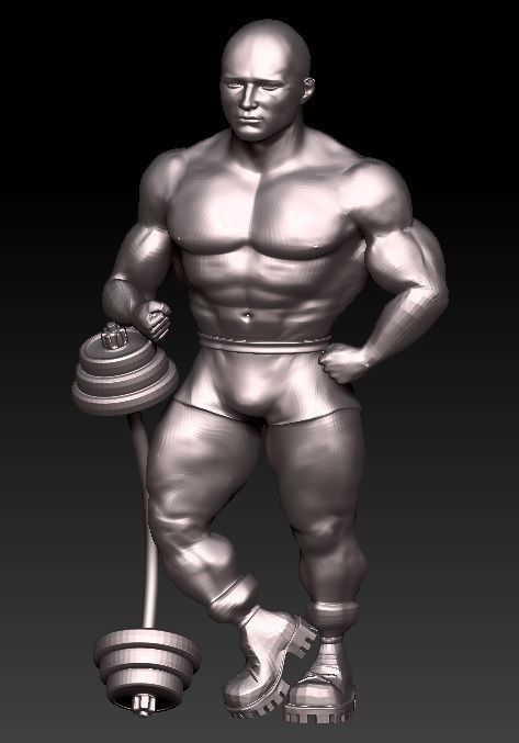 bodybuilder 3D print model_6