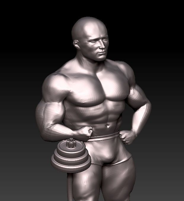 bodybuilder 3D print model_0