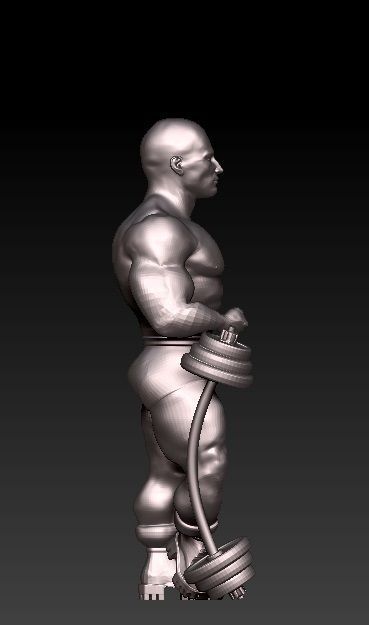 bodybuilder 3D print model_2