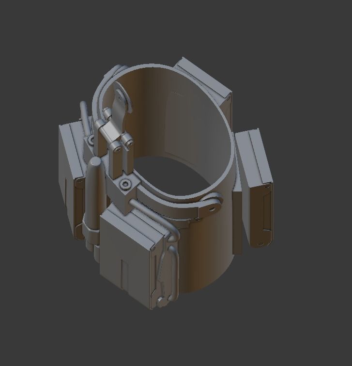 Spider-man homemade Web-Shooter 3D print model_2