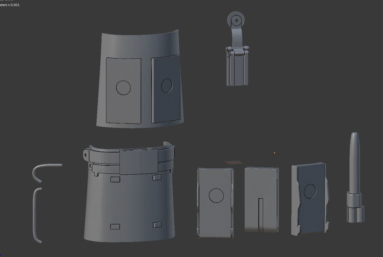 Spider-man homemade Web-Shooter 3D print model_4