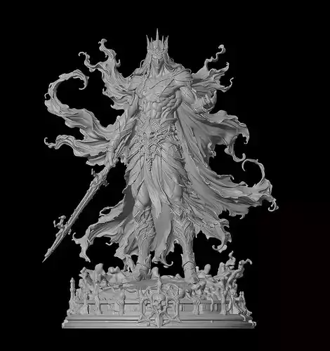 Corrupted Shadow King Erebos with Rune Greatsword