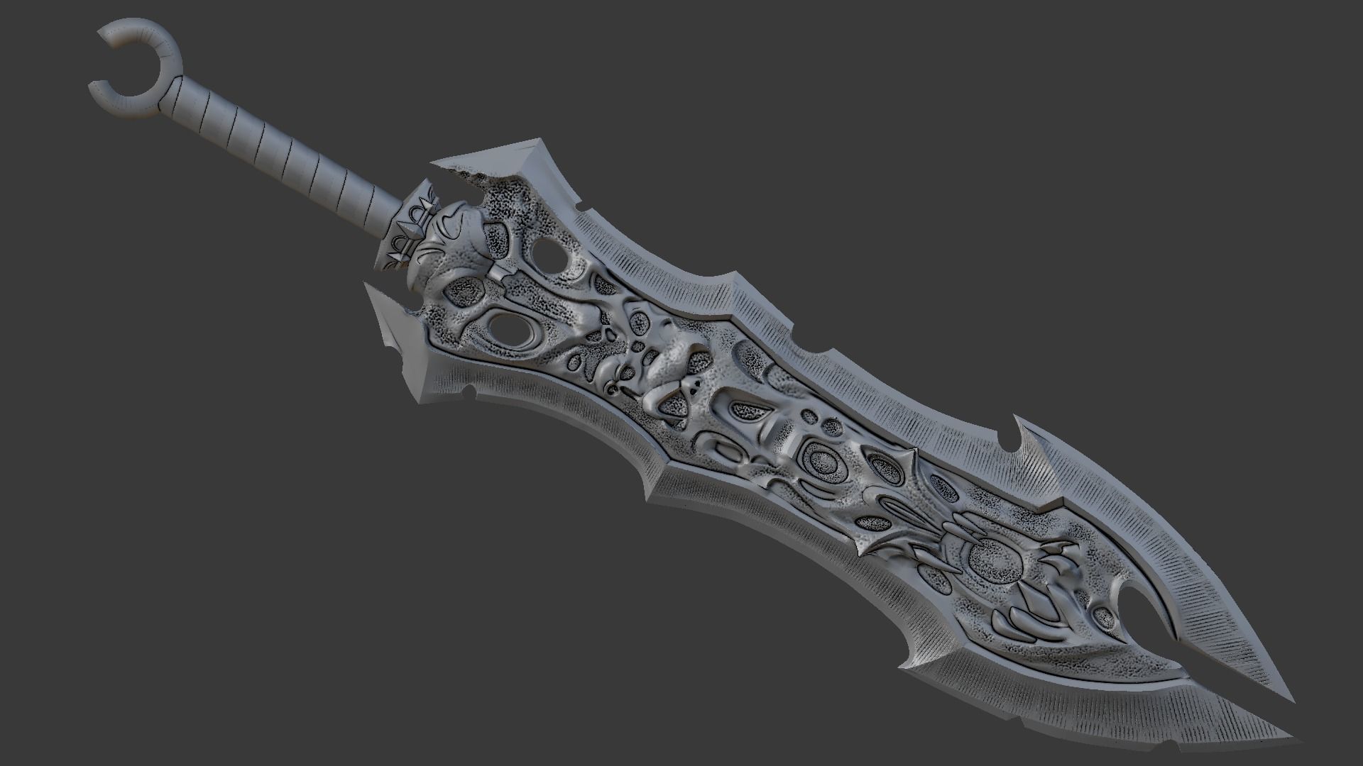 Chaoseater Sword 3D print model