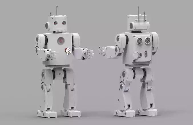 Cartoon Robot 3d model 3D model