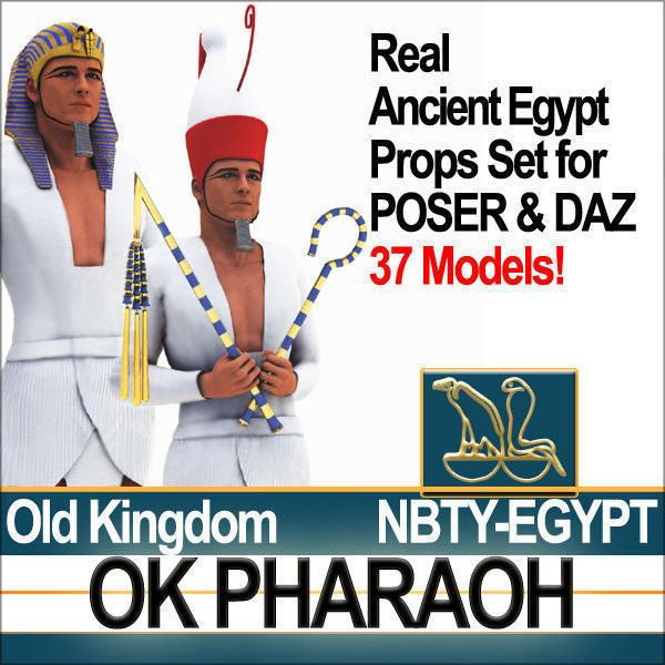 Ancient Egypt Pharaoh Props Poser Daz 3D model_24