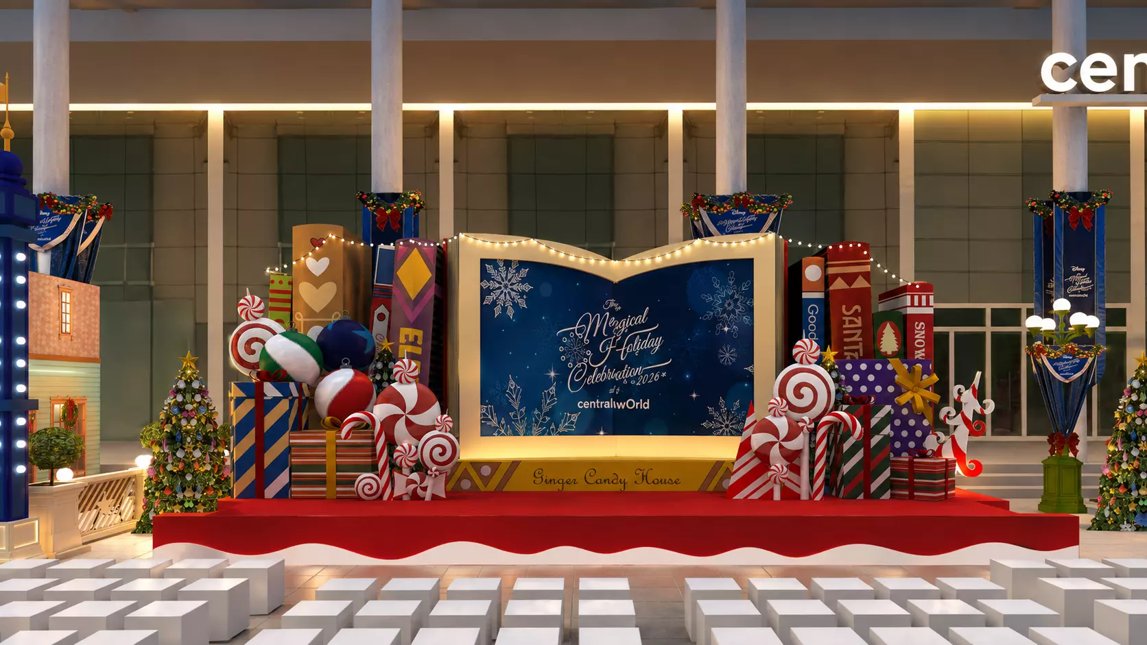 Magical Holiday Celebration Stage 3D model