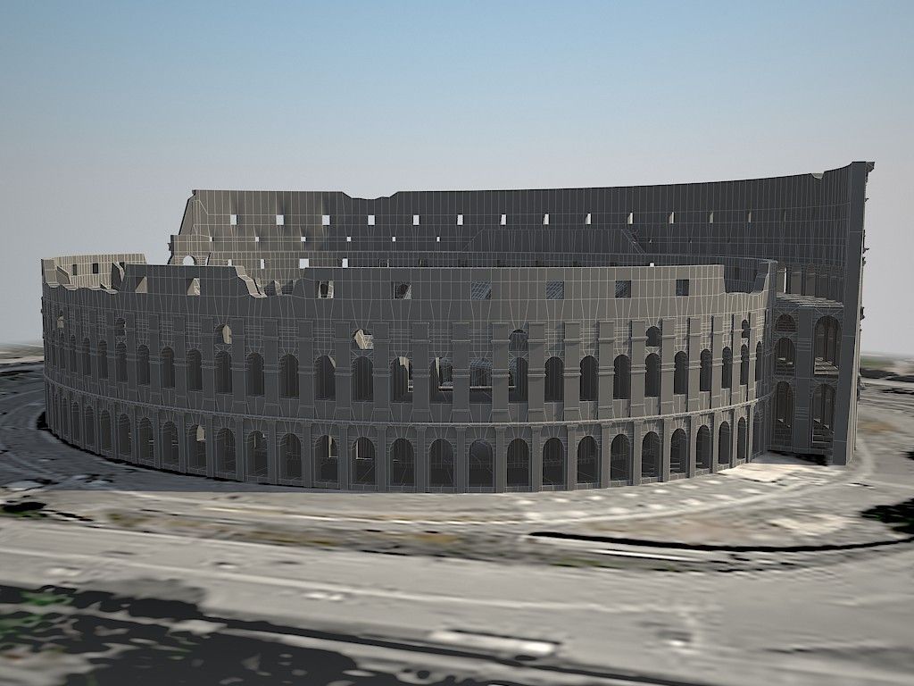 Roman Colosseum Ruins 3D model_14
