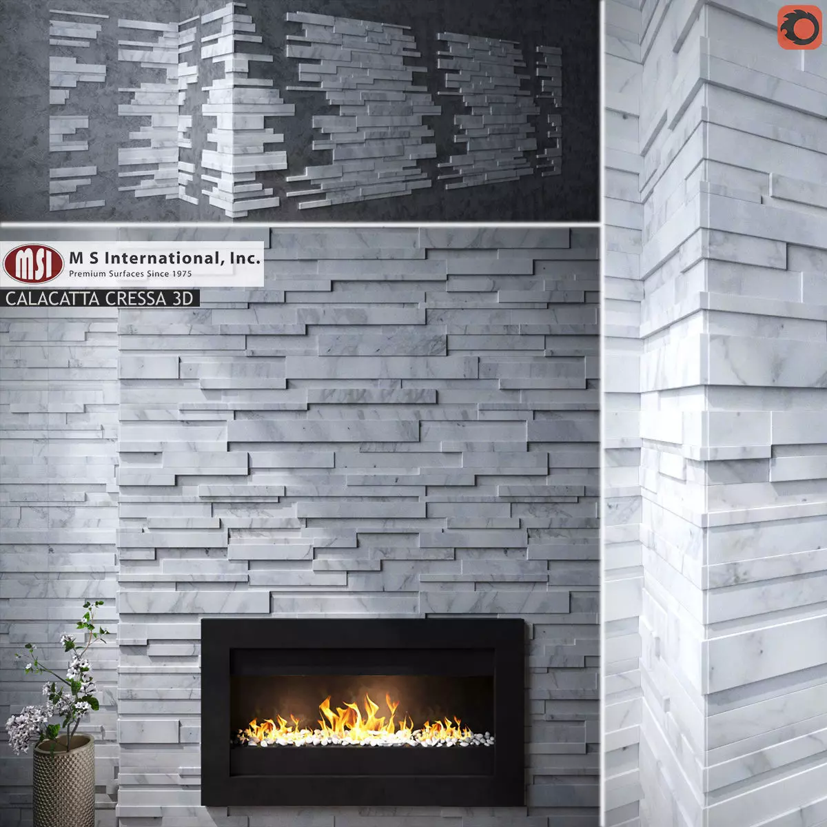 MSI Stacked Stone Set 01 3D model_0