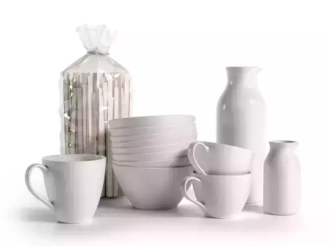 Bag of Pasta Mugs Bowls and Pitchers