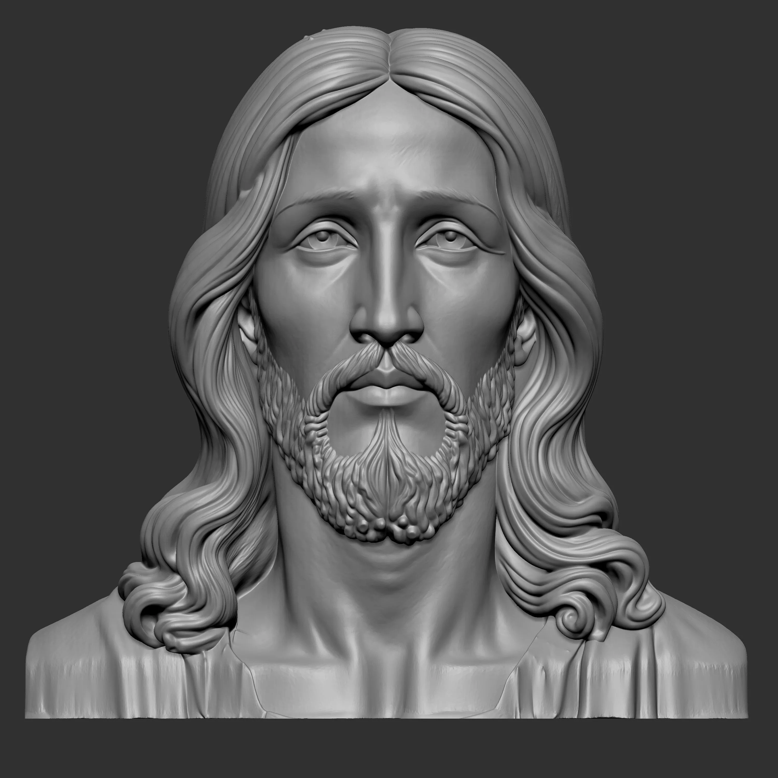 bust of Jesus Christ 3D print model