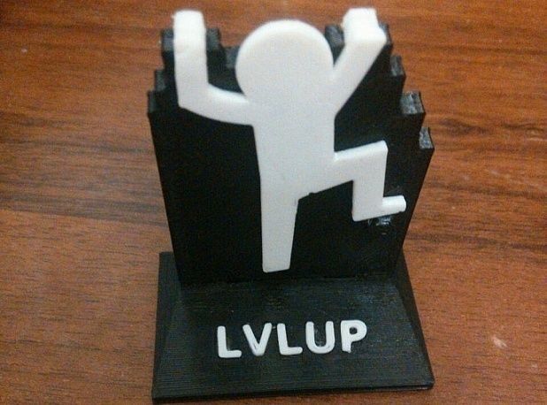 LVL UP Climb Man 3D print model