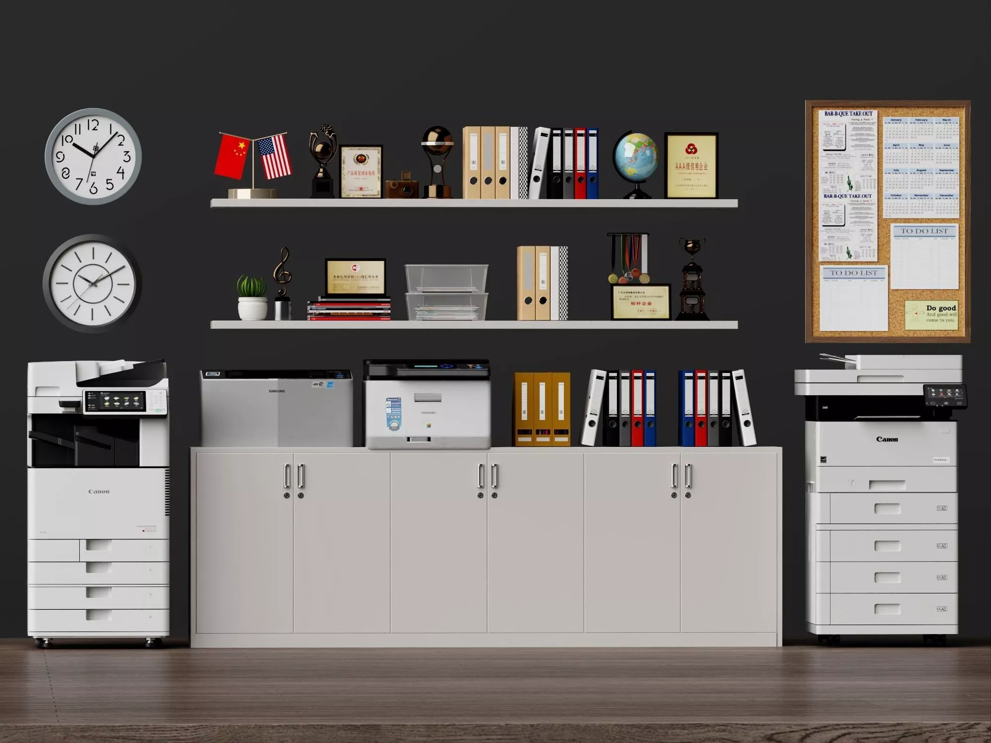 Office Props And Printer Asset Pack 3D model