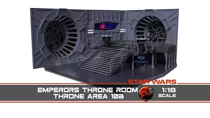 Set 10b - Emperors Throne Area 1-18 scale Hasbro Kenner
