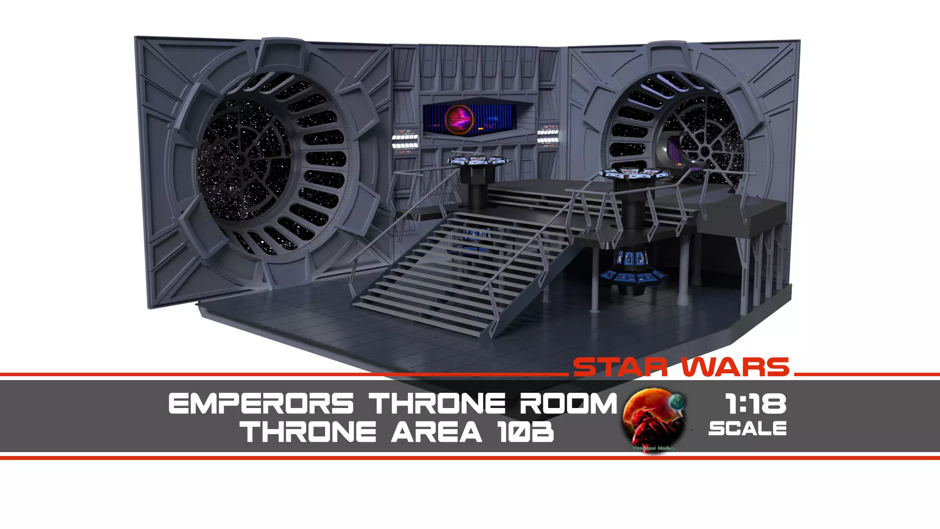 Set 10b - Emperors Throne Area 1-18 scale Hasbro Kenner 3D print model