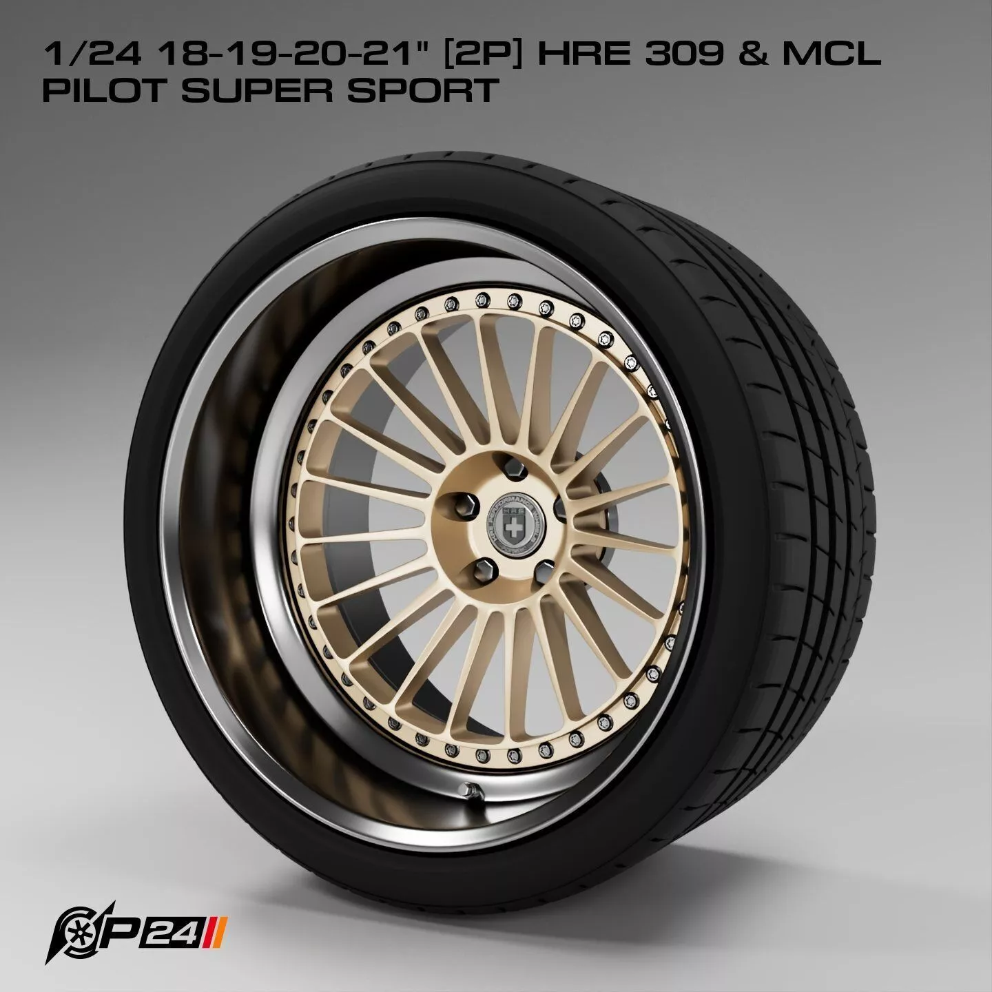 1-24th 18-19-20-21 inches 2P HRE 309 and MCL Pilot Super Sport 3D print model