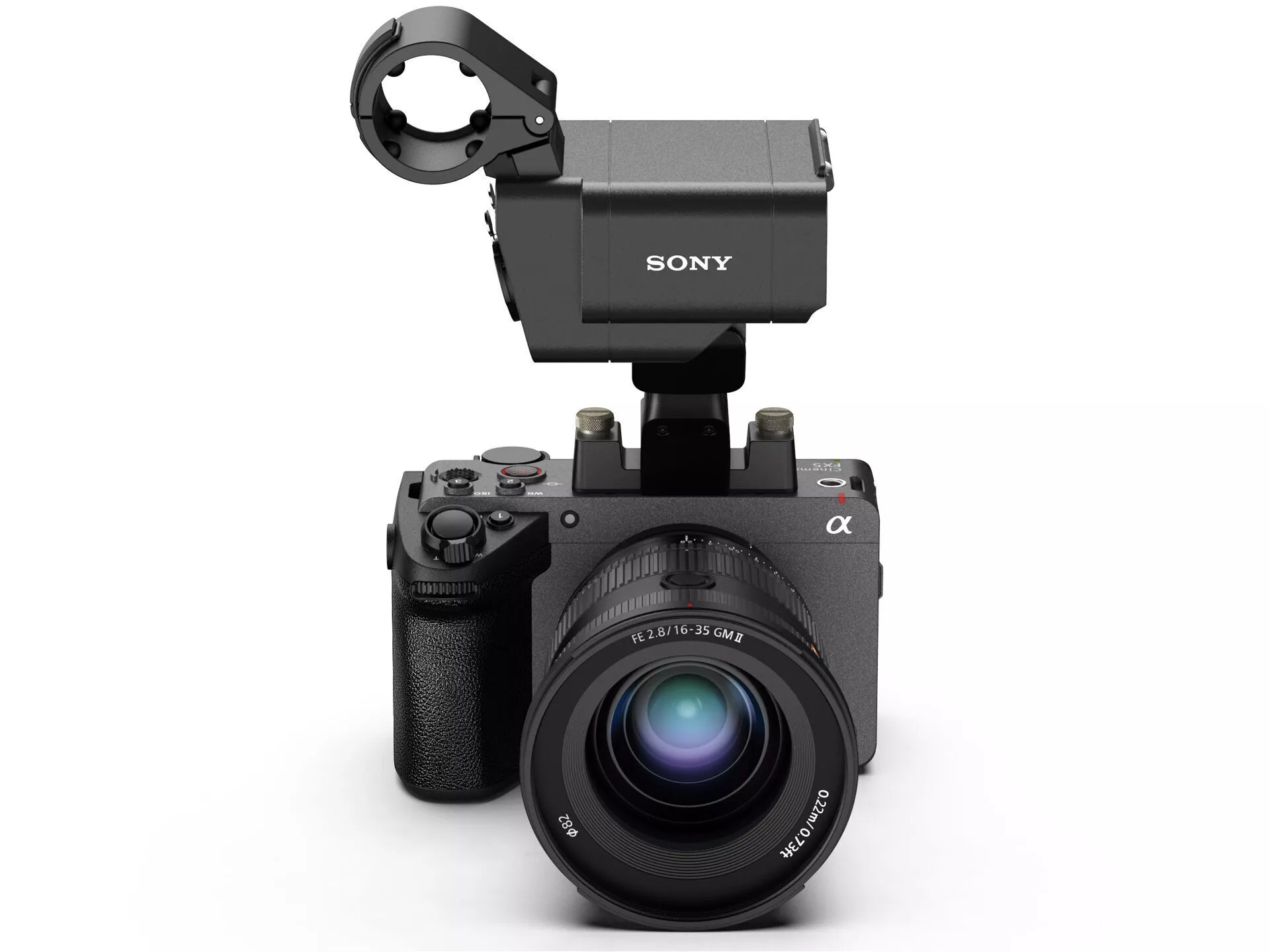 Sony FX5 Cinema Camera with XLR Handle Unit and FE 16-35mm Lens 3D model