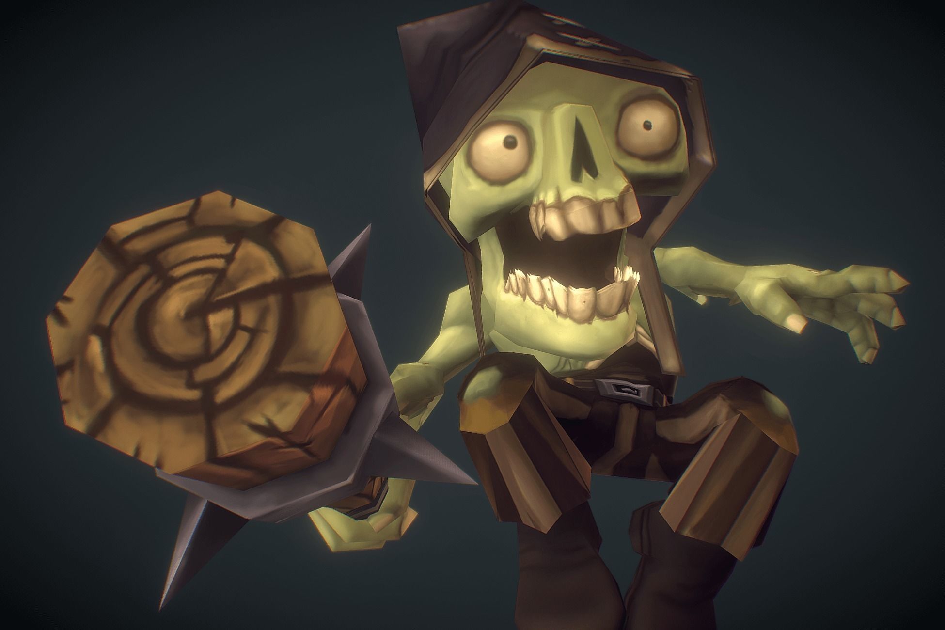 Zombie Crew Bundle  - Low Poly Hand Painted Low-poly 3D model_28