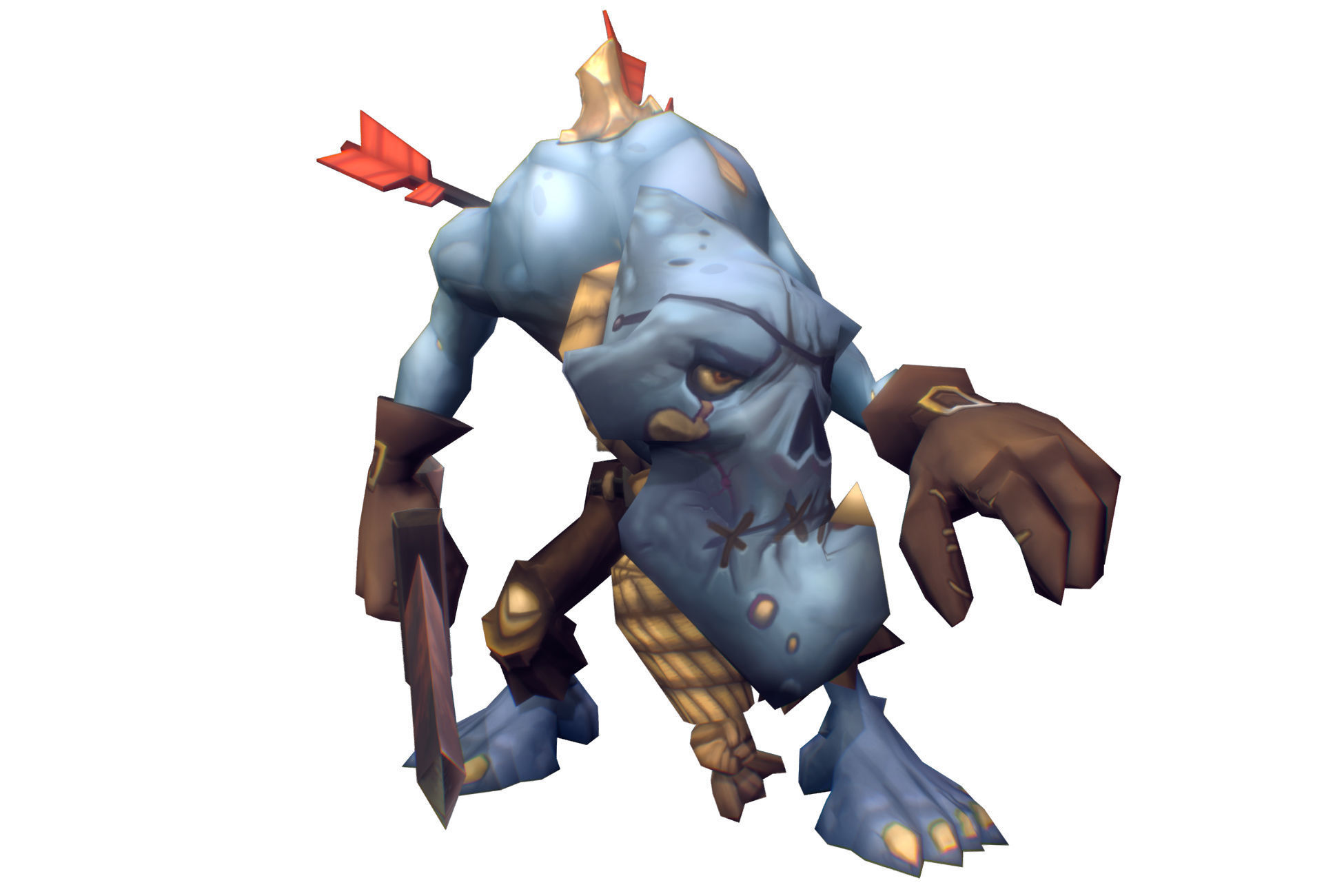 Zombie Crew Bundle  - Low Poly Hand Painted Low-poly 3D model_14