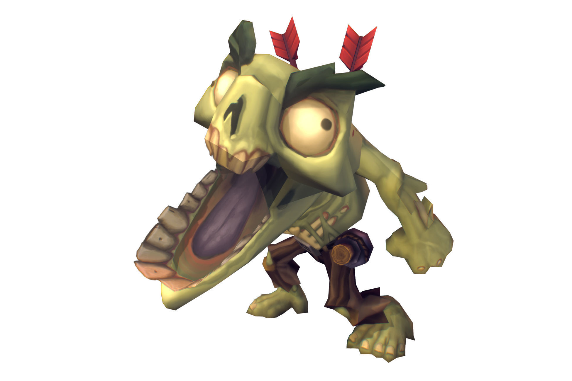 Zombie Crew Bundle  - Low Poly Hand Painted Low-poly 3D model_25