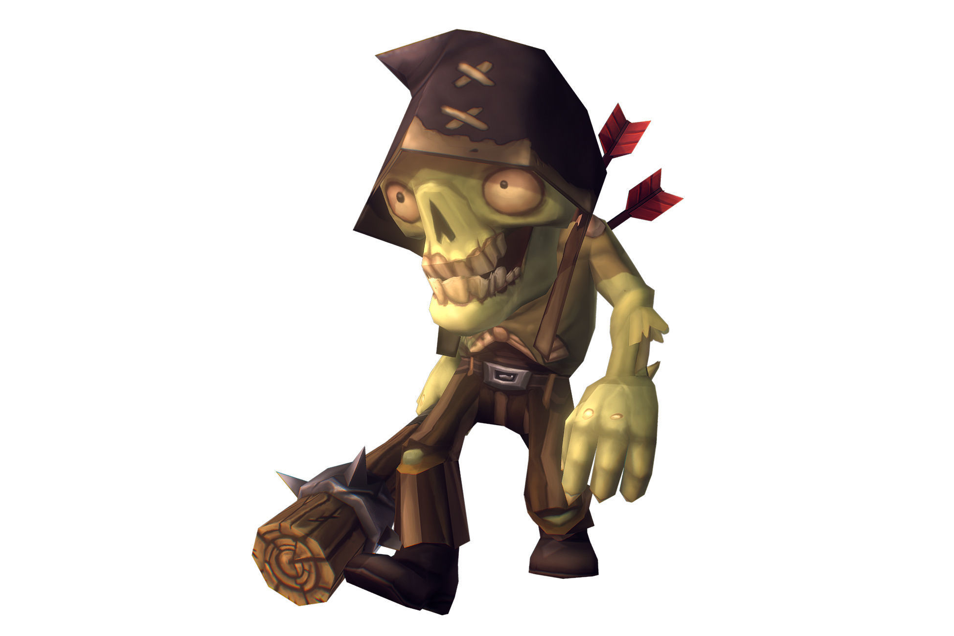 Zombie Crew Bundle  - Low Poly Hand Painted Low-poly 3D model_29