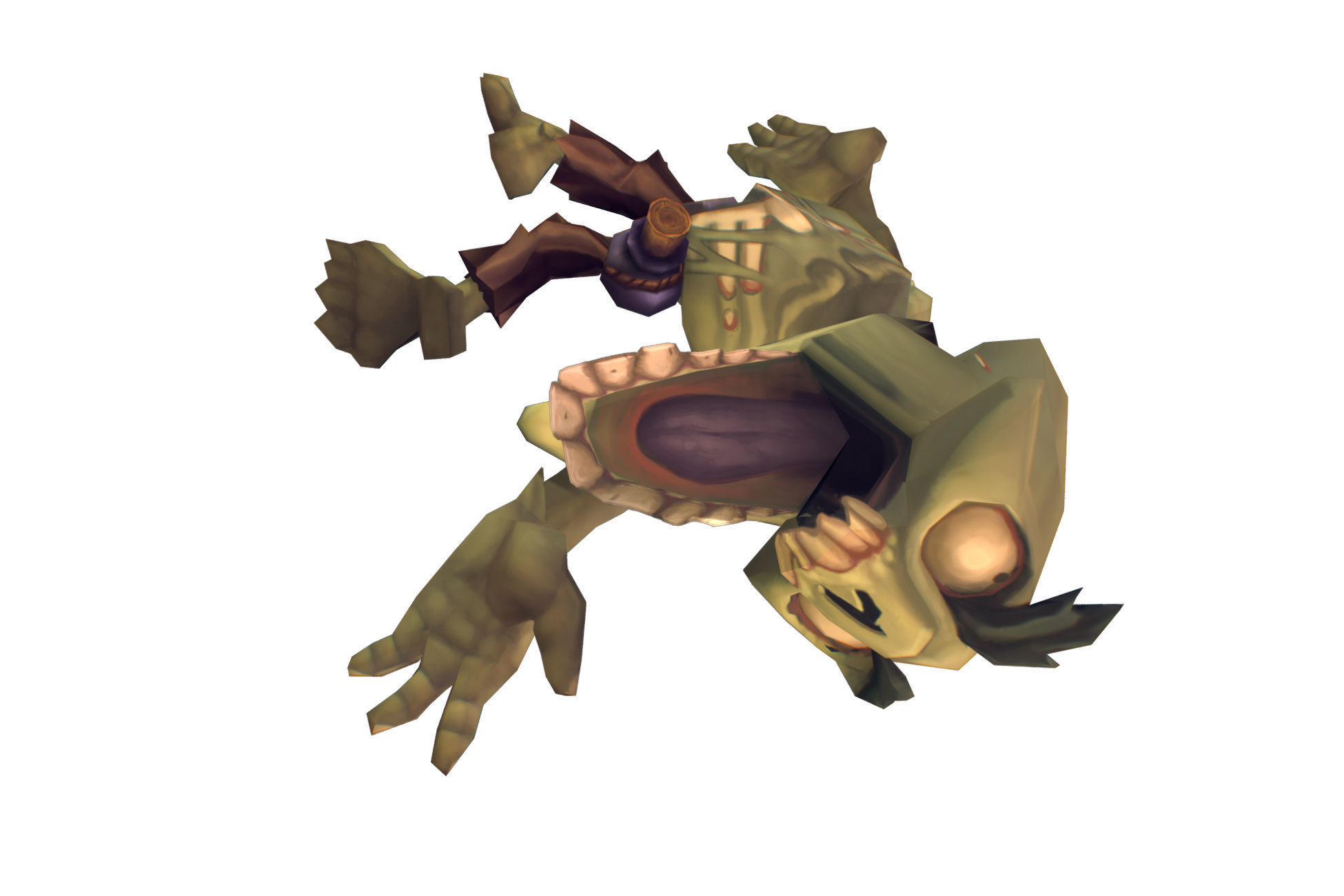 Zombie Crew Bundle  - Low Poly Hand Painted Low-poly 3D model_26