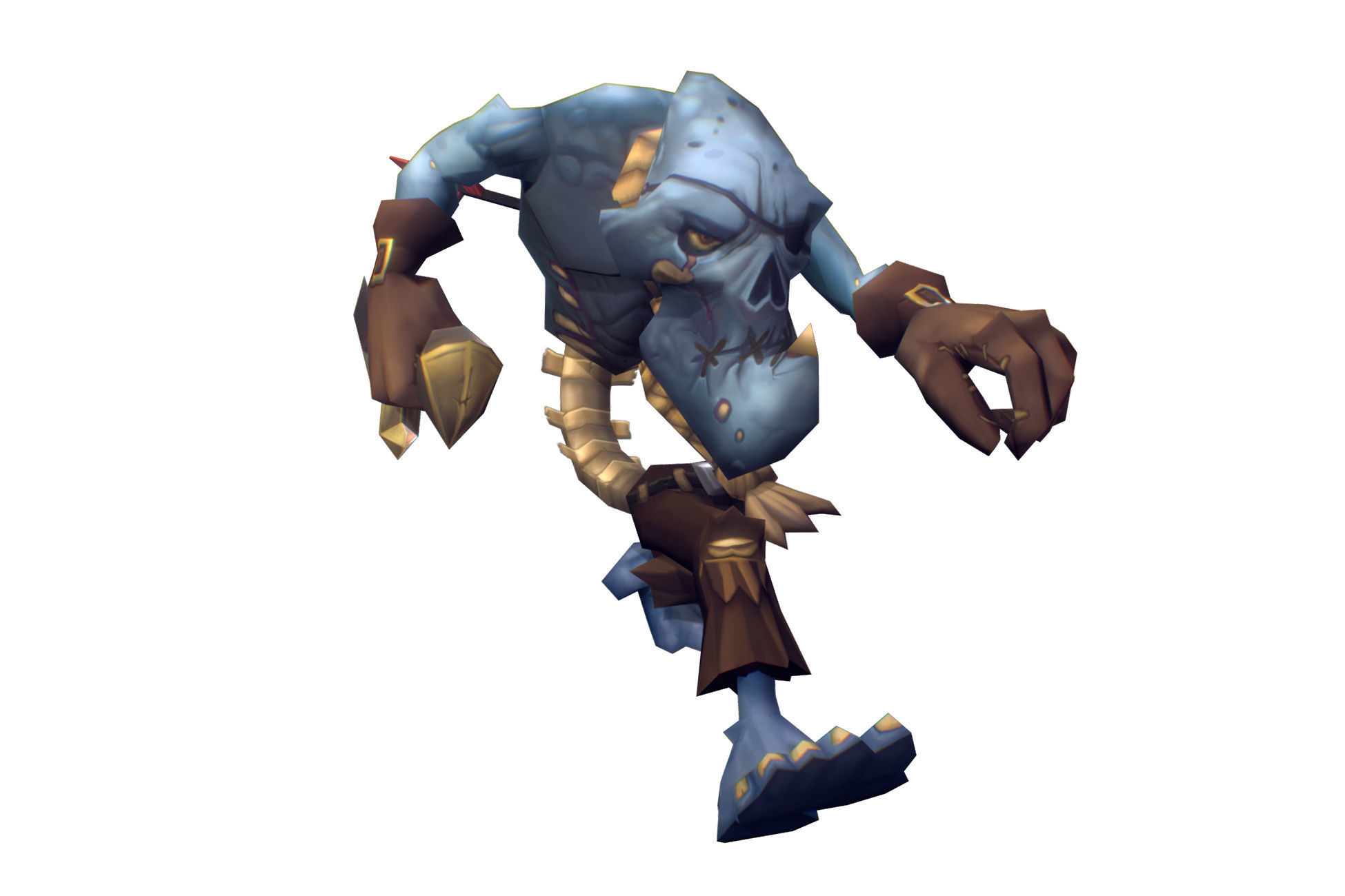 Zombie Crew Bundle  - Low Poly Hand Painted Low-poly 3D model_16