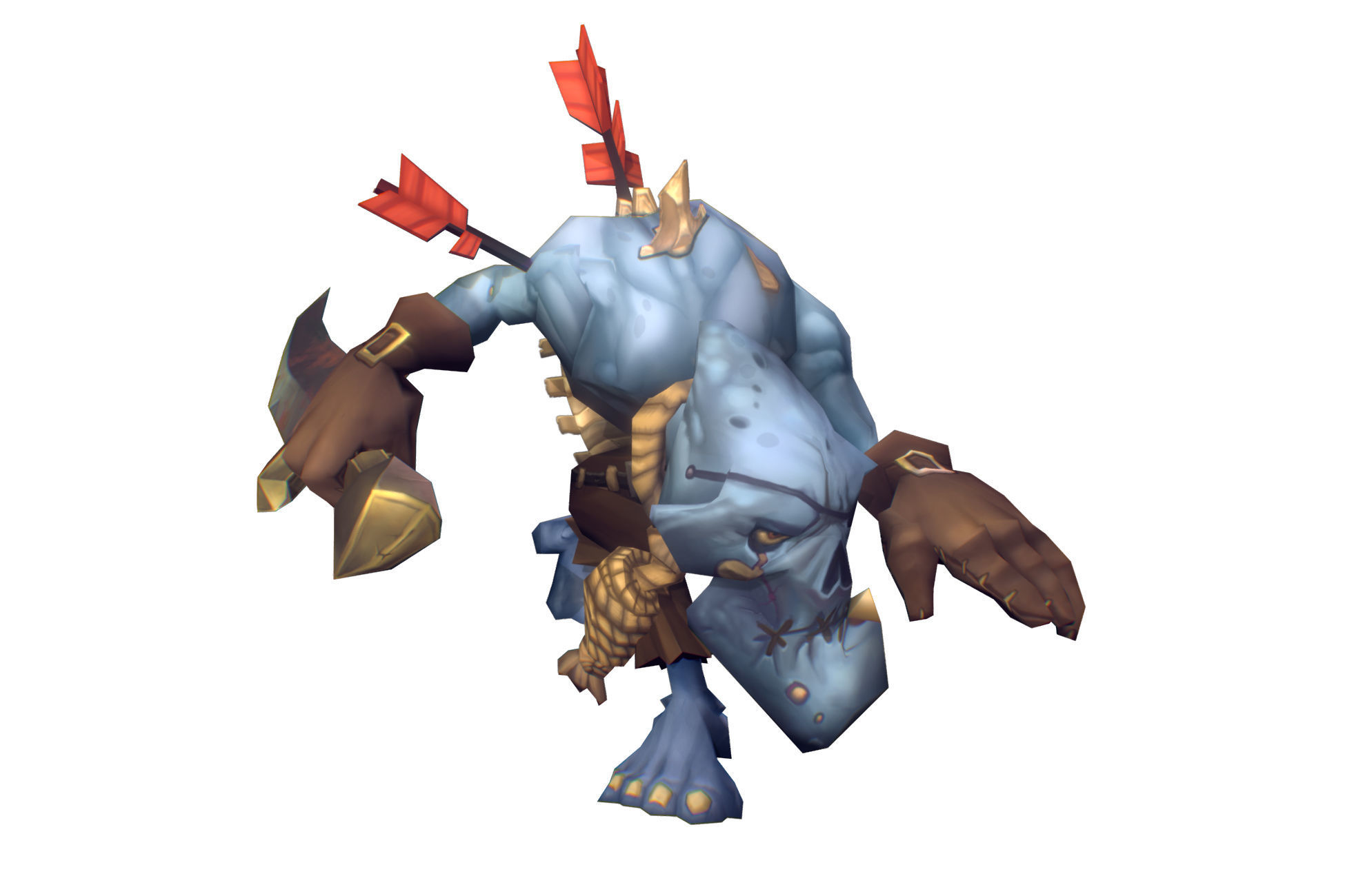 Zombie Crew Bundle  - Low Poly Hand Painted Low-poly 3D model_20