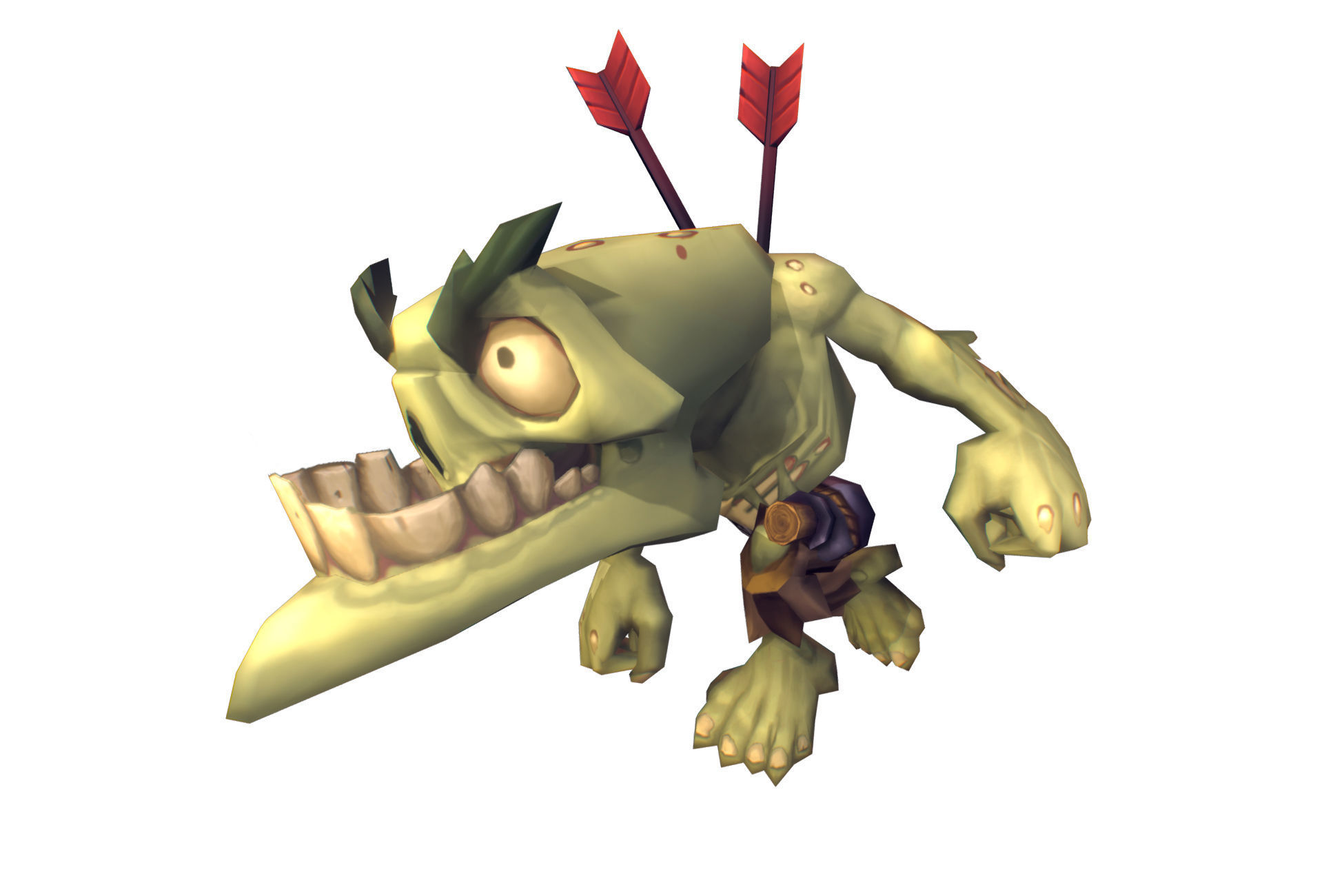 Zombie Crew Bundle  - Low Poly Hand Painted Low-poly 3D model_27