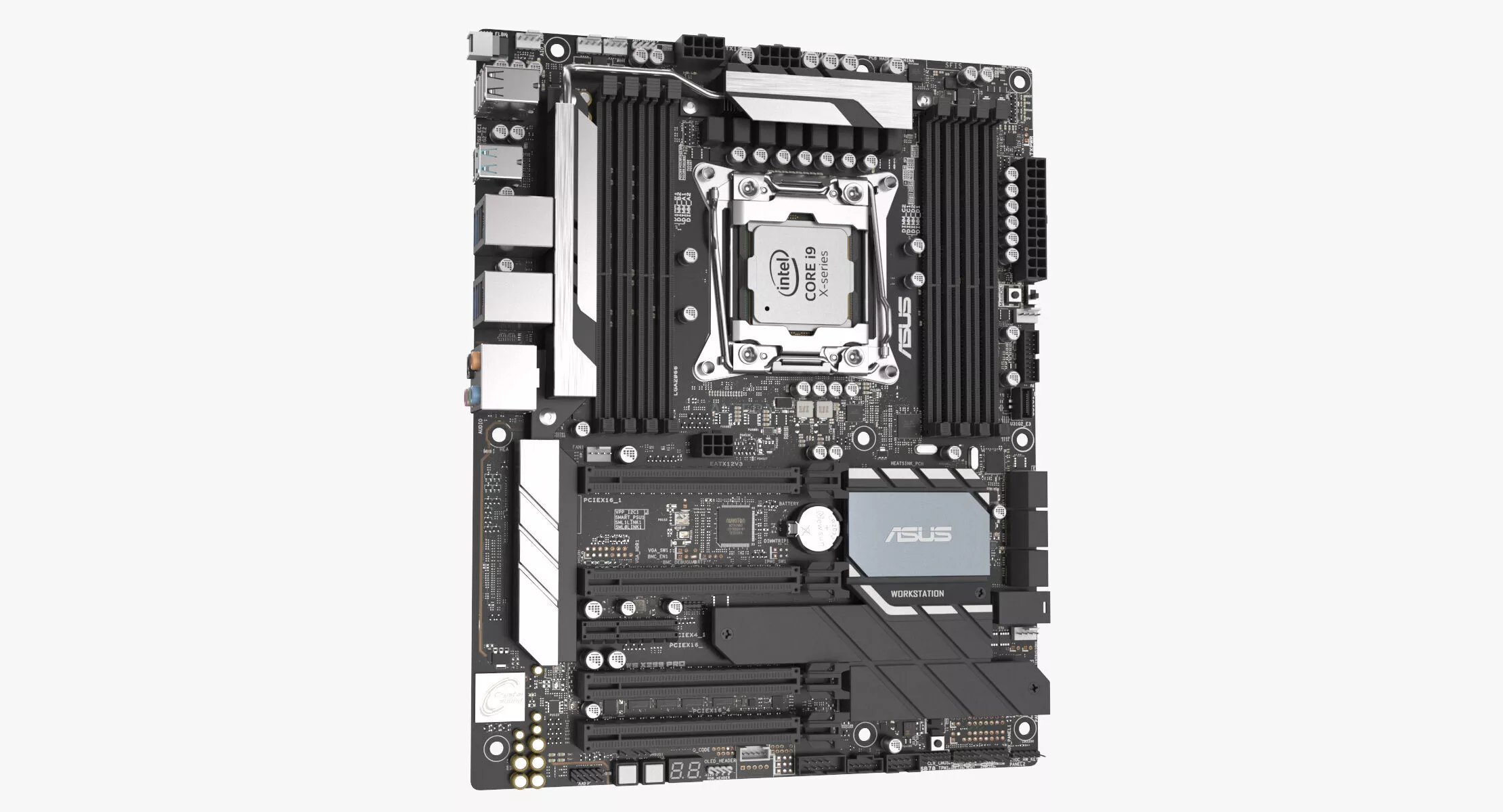 Gaming Motherboard with CPU 3D model
