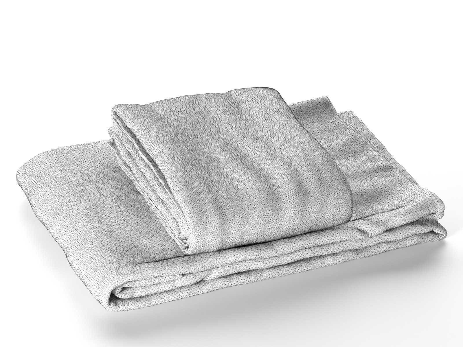 Towel Set 12 3D model_1