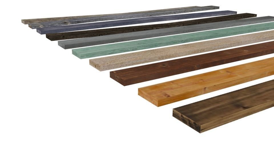 Set of boards Free low-poly 3D model_6