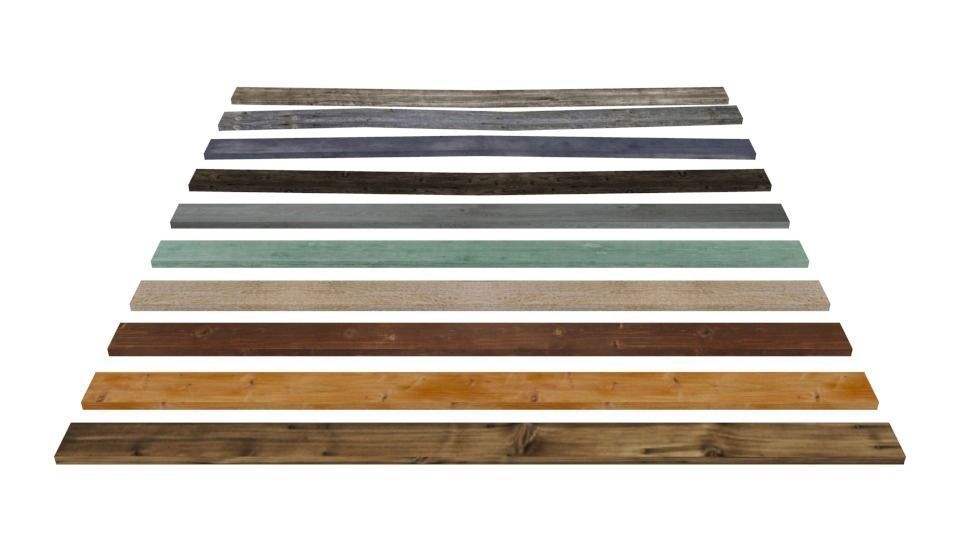 Set of boards Free low-poly 3D model_1