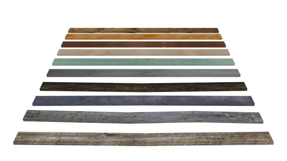 Set of boards Free low-poly 3D model_2