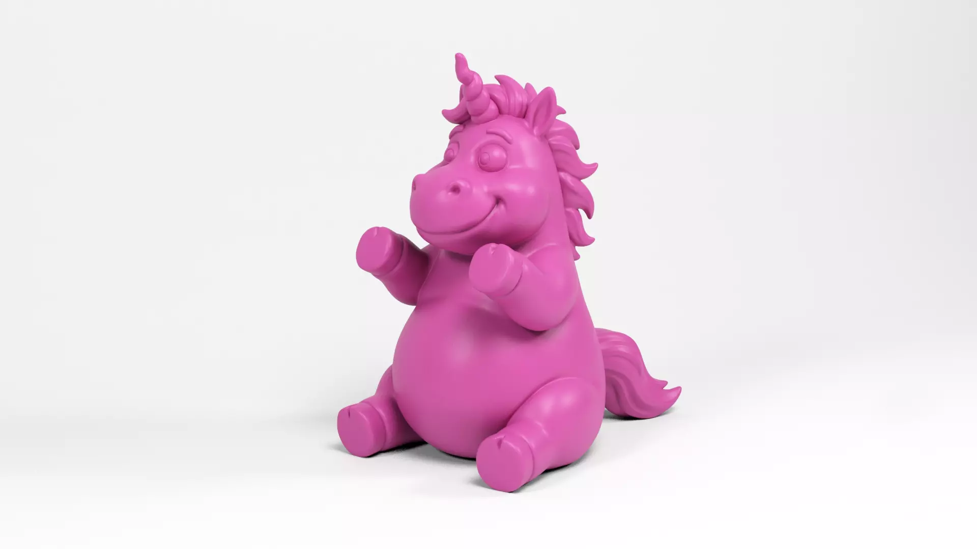 Funny unicorn 4 3D print model