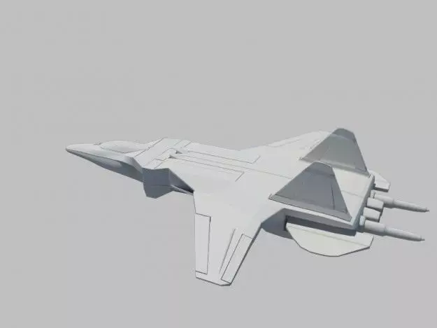 JetFighter 1 fighter jet 3D model_0