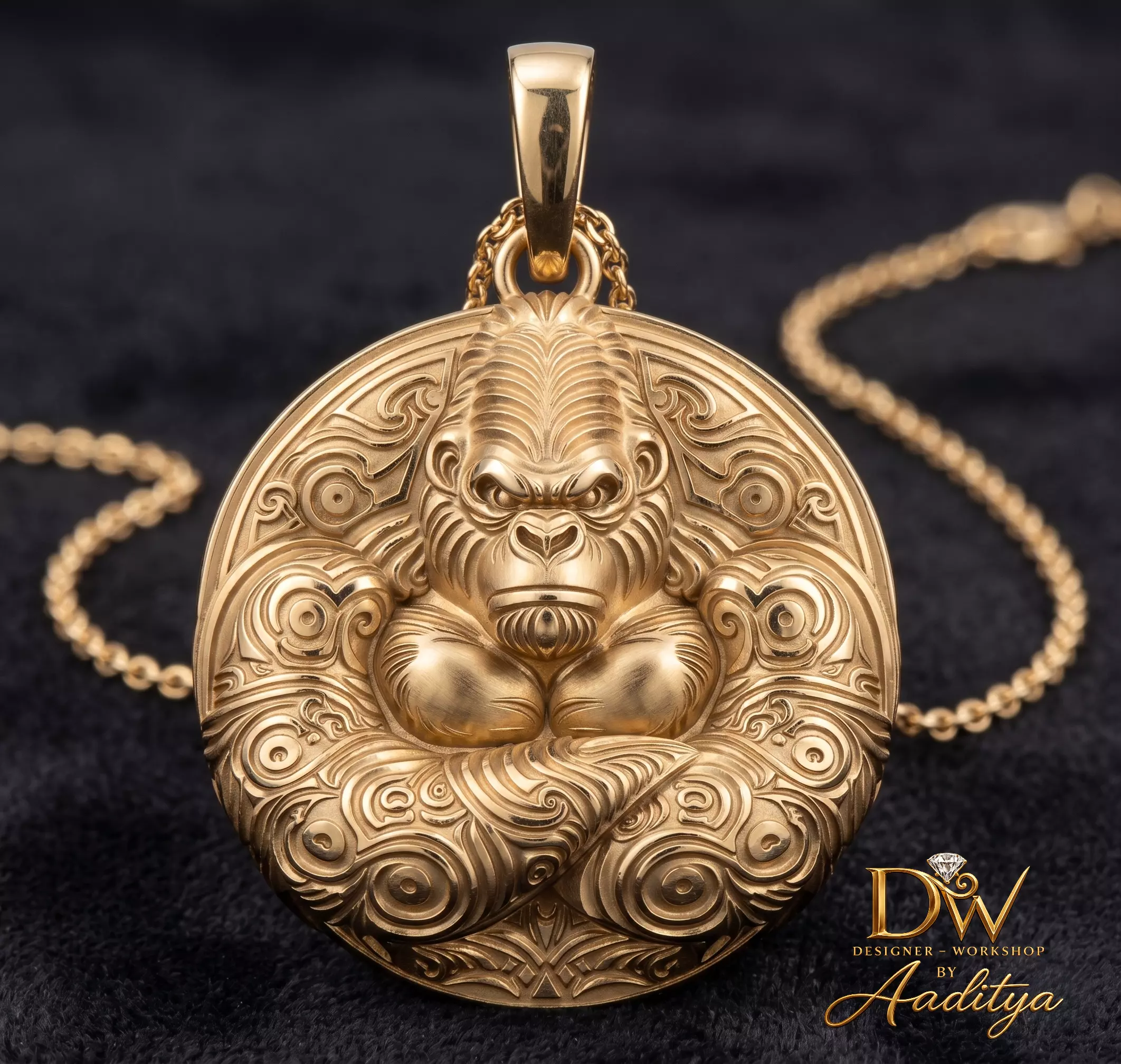 King Kong Gorilla Pendant 3D print model