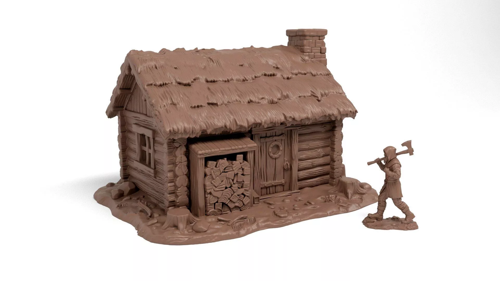The lumberjack cabin 3D print model