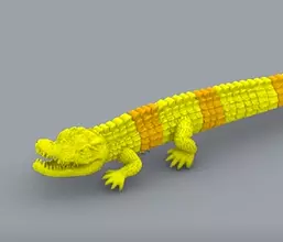 Crocodile Bangle Bracelet 3D Model 3D print model