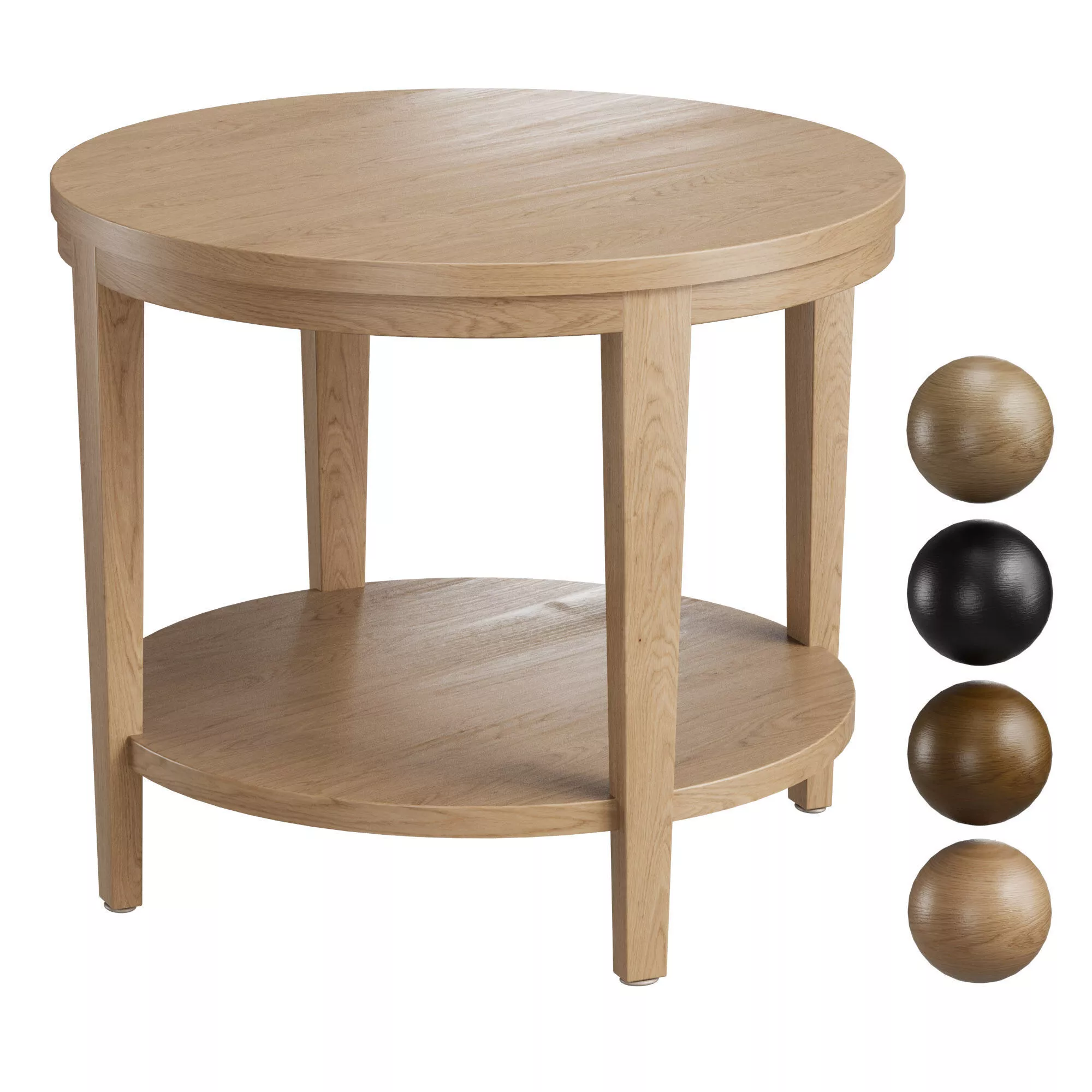 Delphine Round Side Table 22 3D model